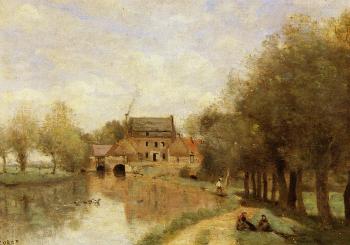 Jean-Baptiste-Camille Corot : Arleux-du-Nord, the Drocourt Mill, on the Sensee